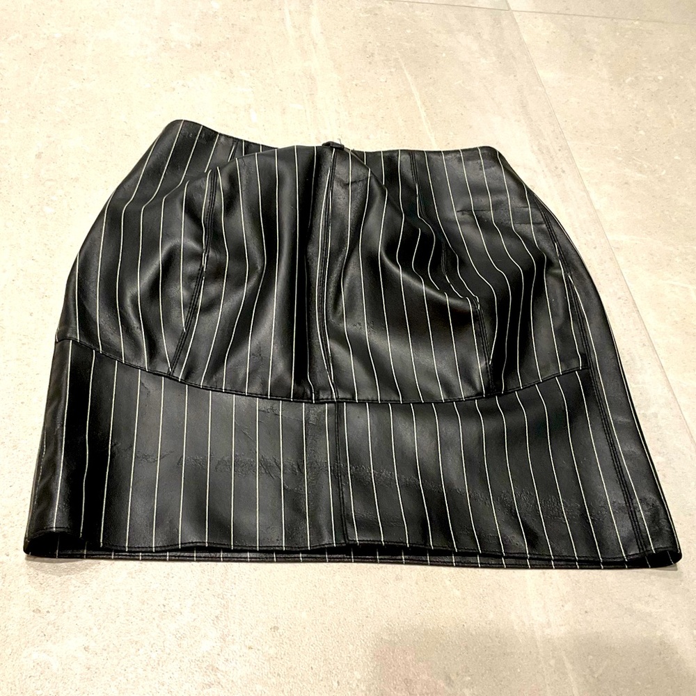 Jean colona faux leather mini from runway